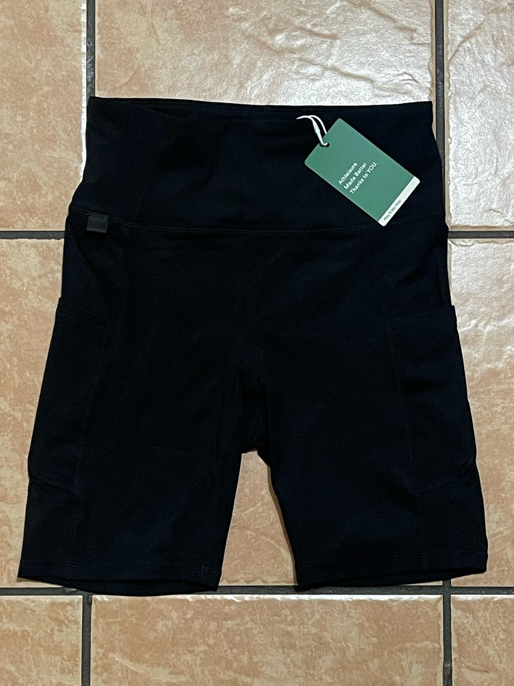Halara Phone pockets High-Waist Black Women’s Active Bike Shorts with key holder